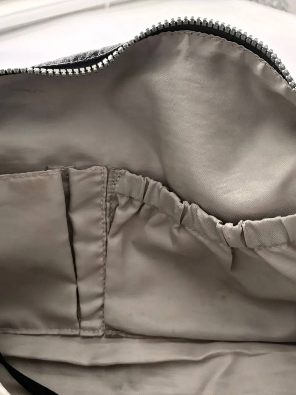 Vintage Kipling Defea Multi-Pocket Satchel Bag - Black Crinkle Nylon